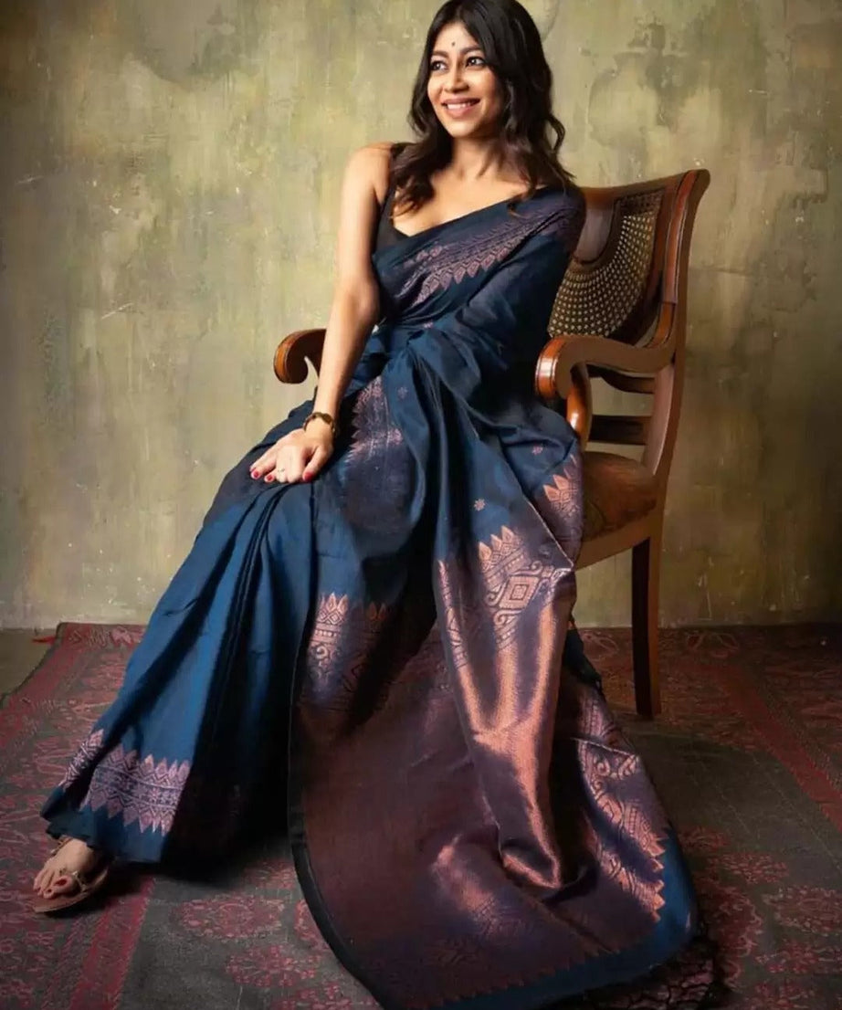 Banarasi Soft Silk Traditional Wear Wedding Sari With Blouse