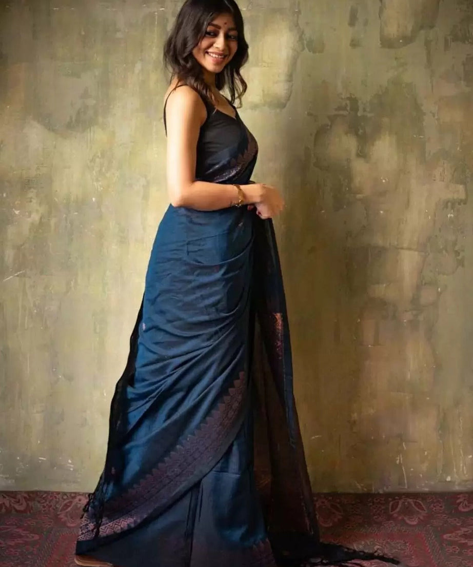 Banarasi Soft Silk Traditional Wear Wedding Sari With Blouse