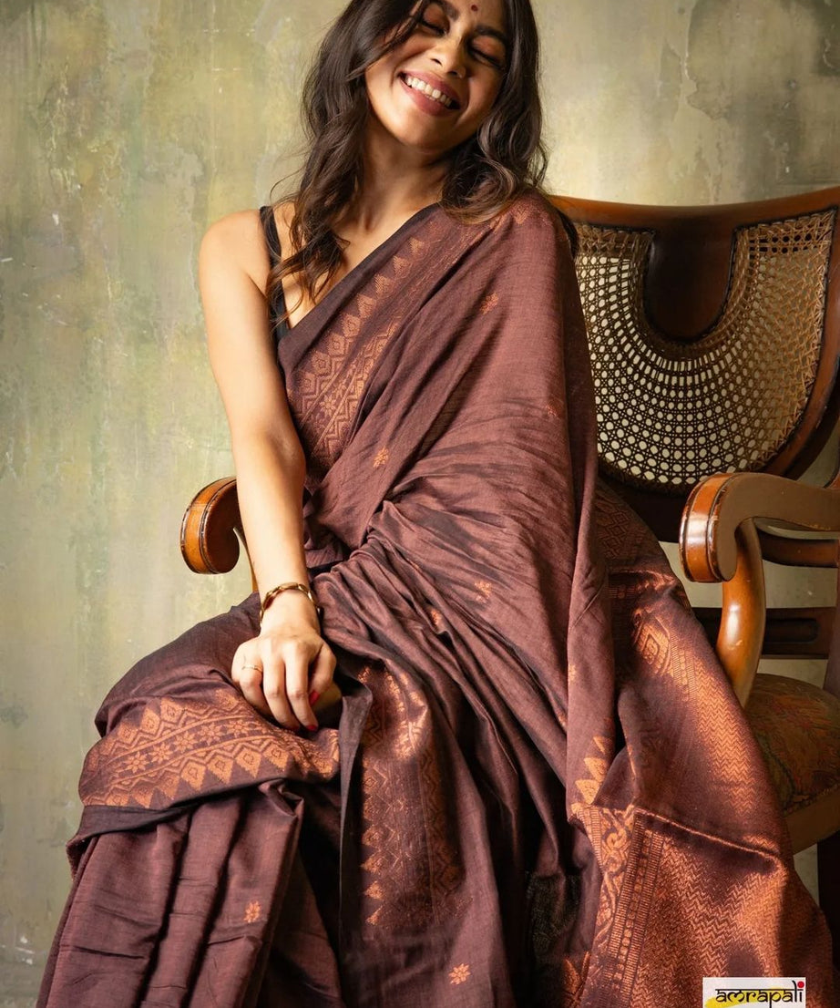 Banarasi Soft Silk Traditional Wear Wedding Sari With Blouse