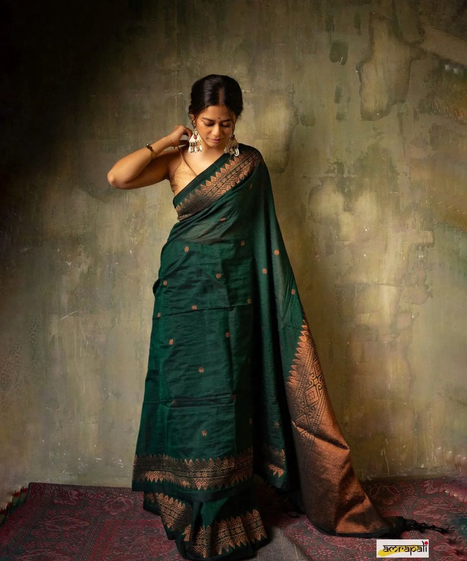 Banarasi Soft Silk Traditional Wear Wedding Sari With Blouse