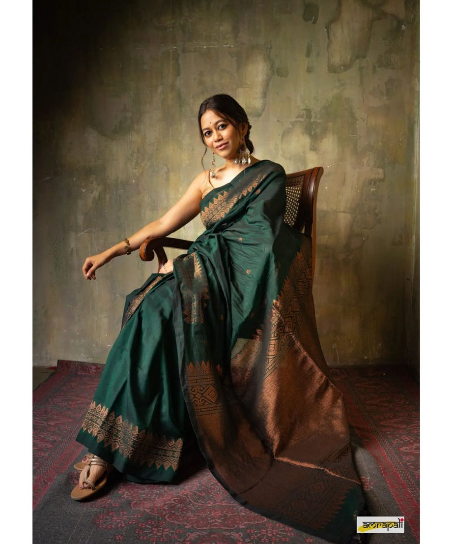 Banarasi Soft Silk Traditional Wear Wedding Sari With Blouse