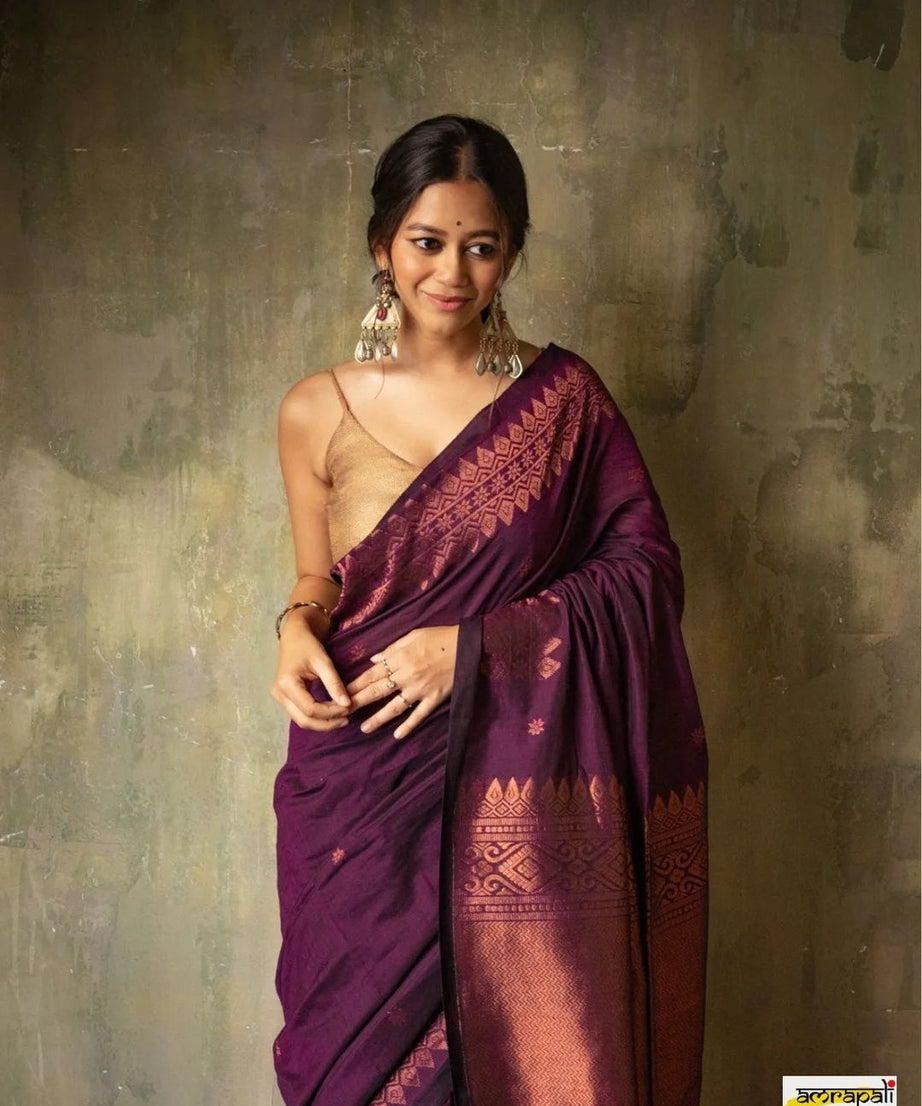 Banarasi Soft Silk Traditional Wear Wedding Sari With Blouse