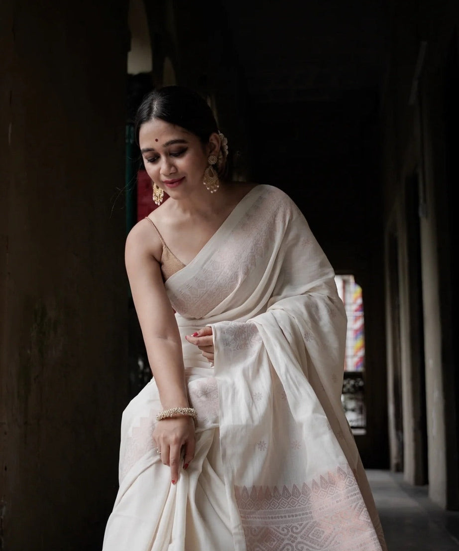 Banarasi Soft Silk Traditional Wear Wedding Sari With Blouse