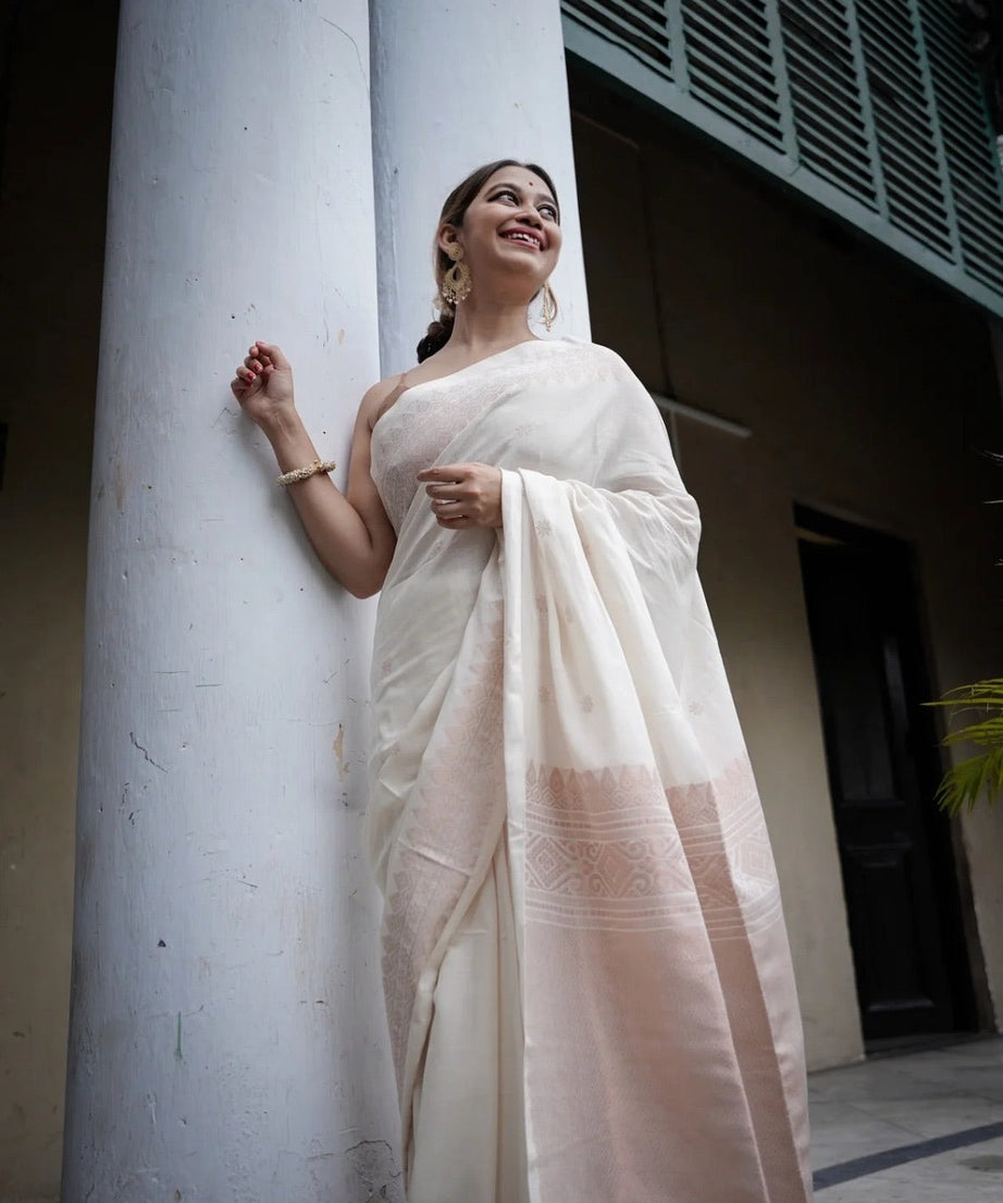 Banarasi Soft Silk Traditional Wear Wedding Sari With Blouse