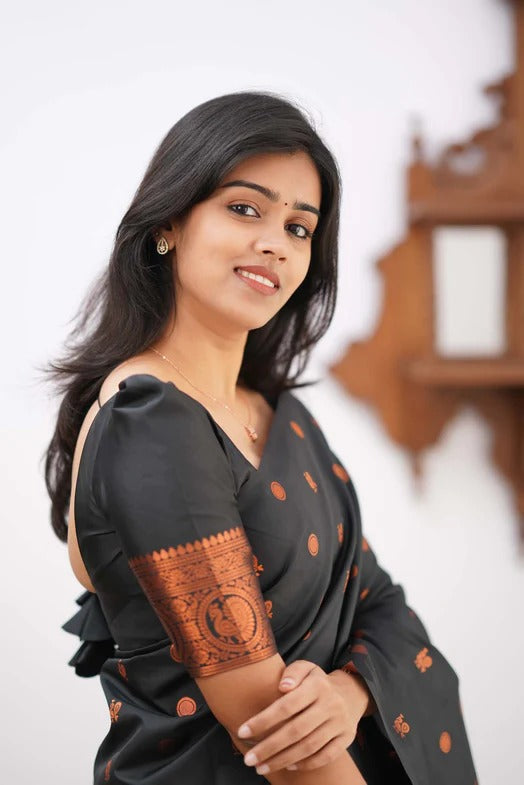 Banarasi Soft Silk Traditional Wear Simple Wedding Sari With Blouse