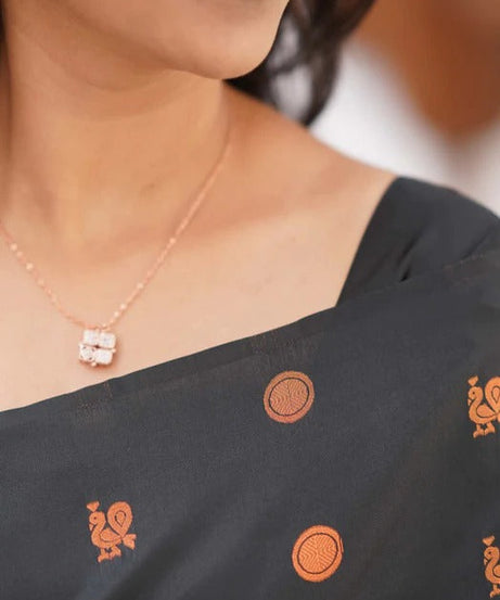 Banarasi Soft Silk Traditional Wear Simple Wedding Sari With Blouse