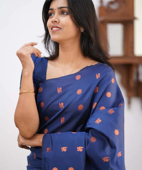 Banarasi Soft Silk Traditional Wear Simple Wedding Sari With Blouse