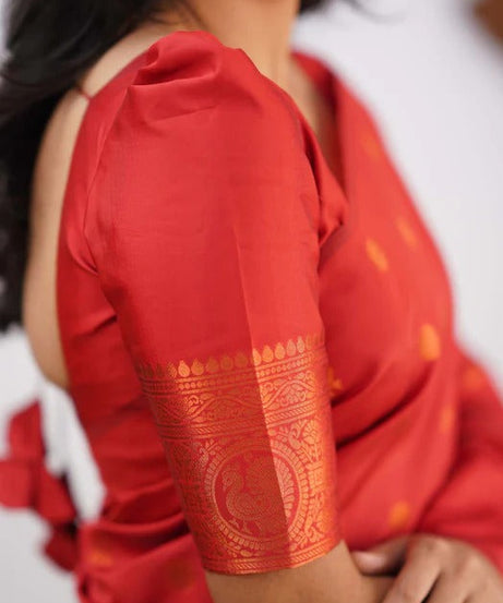 Banarasi Soft Silk Traditional Wear Simple Wedding Sari With Blouse