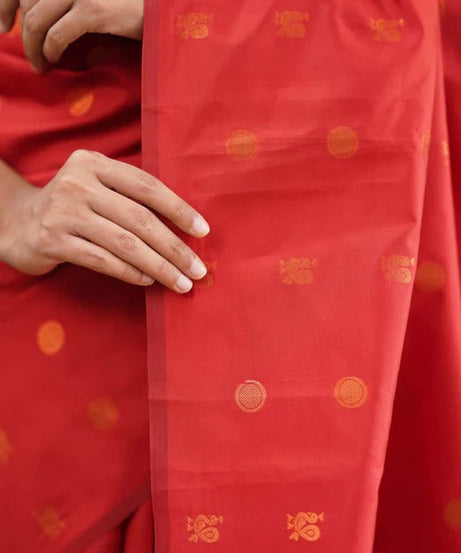 Banarasi Soft Silk Traditional Wear Simple Wedding Sari With Blouse