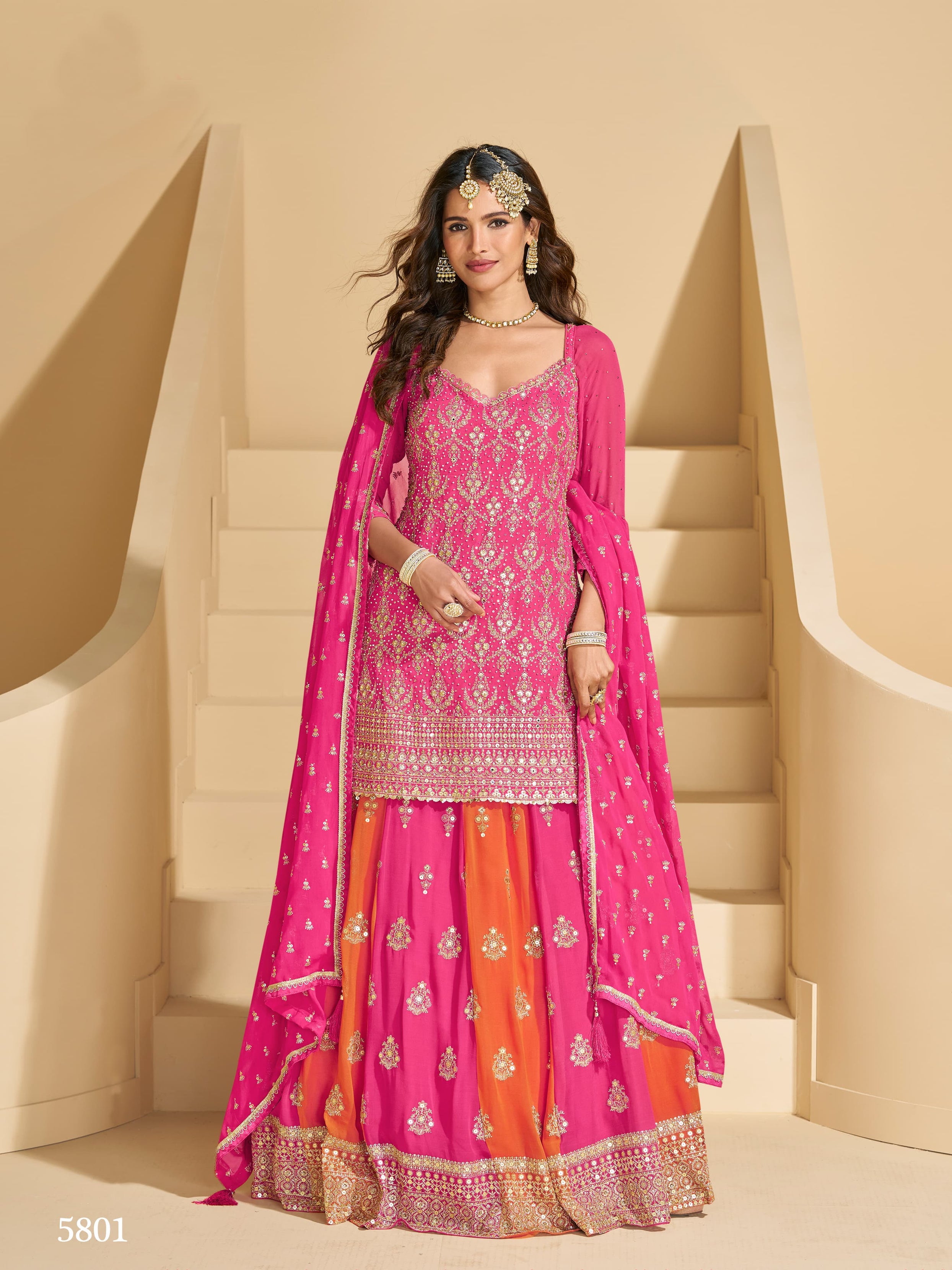 Traditional Real Georgette With Heavy Embroidery Work Salwar Suit