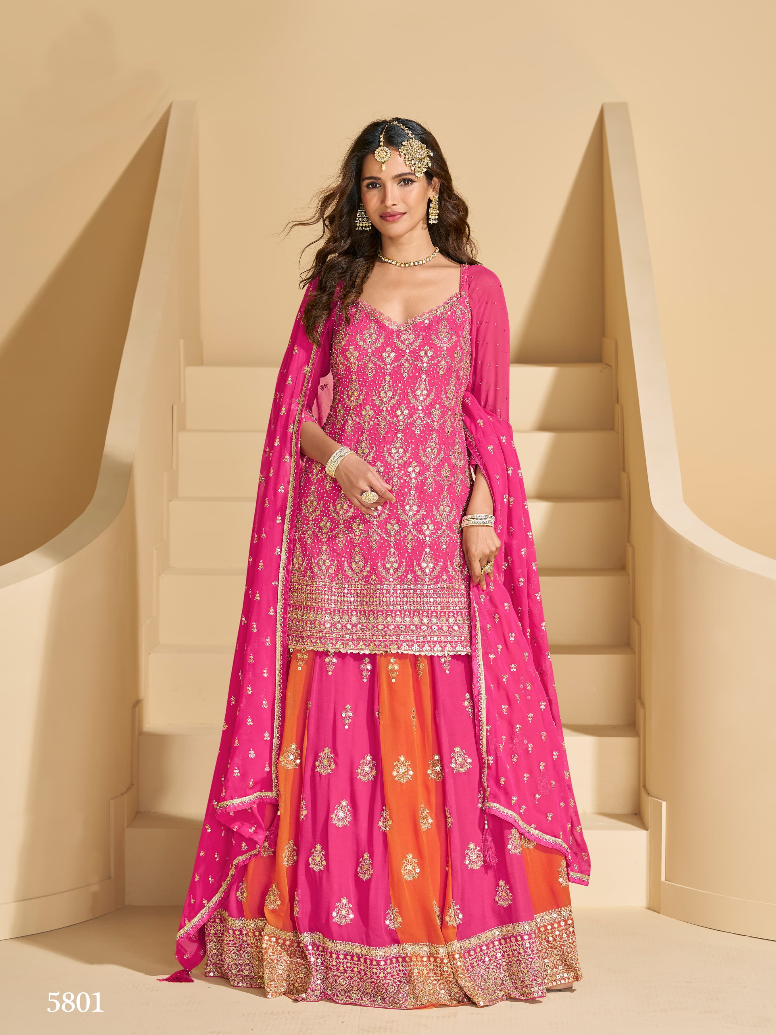 Traditional Real Georgette With Heavy Embroidery Work Salwar Suit