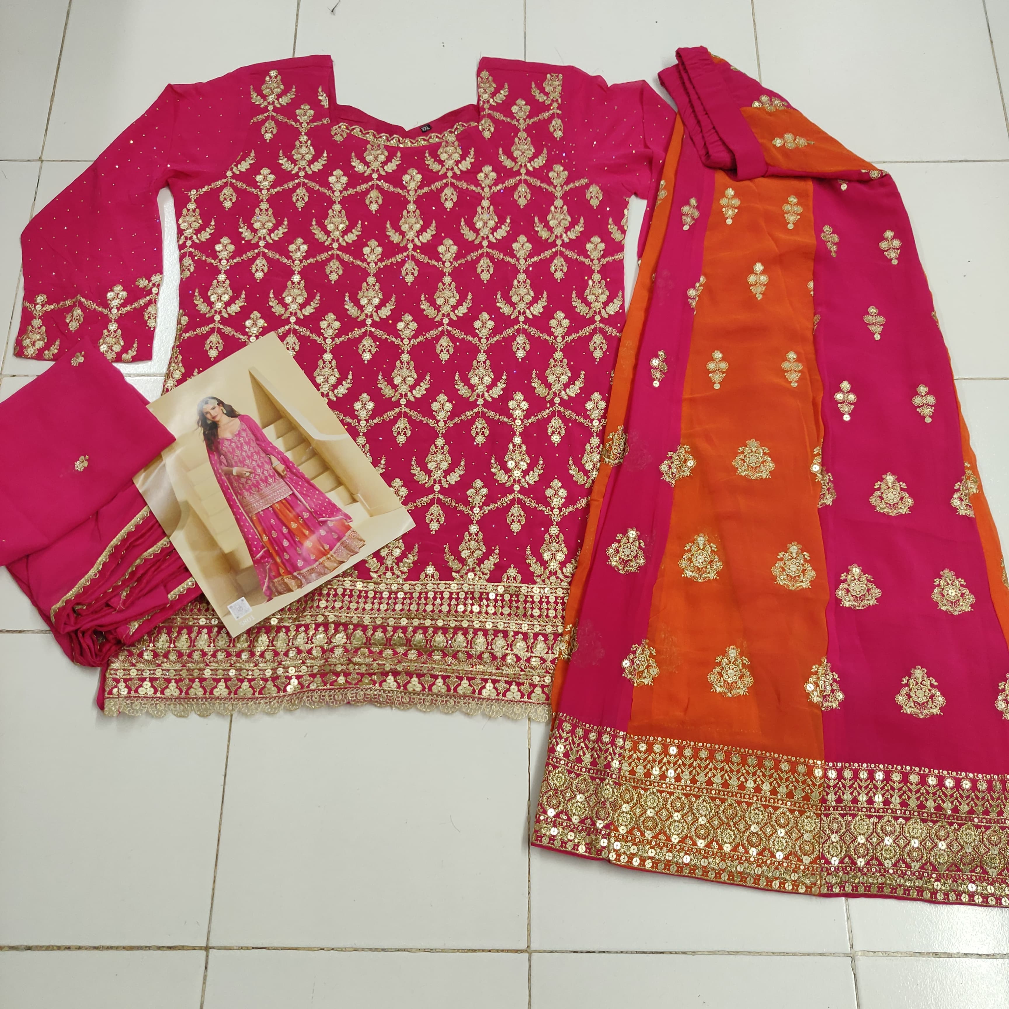 Traditional Real Georgette With Heavy Embroidery Work Salwar Suit