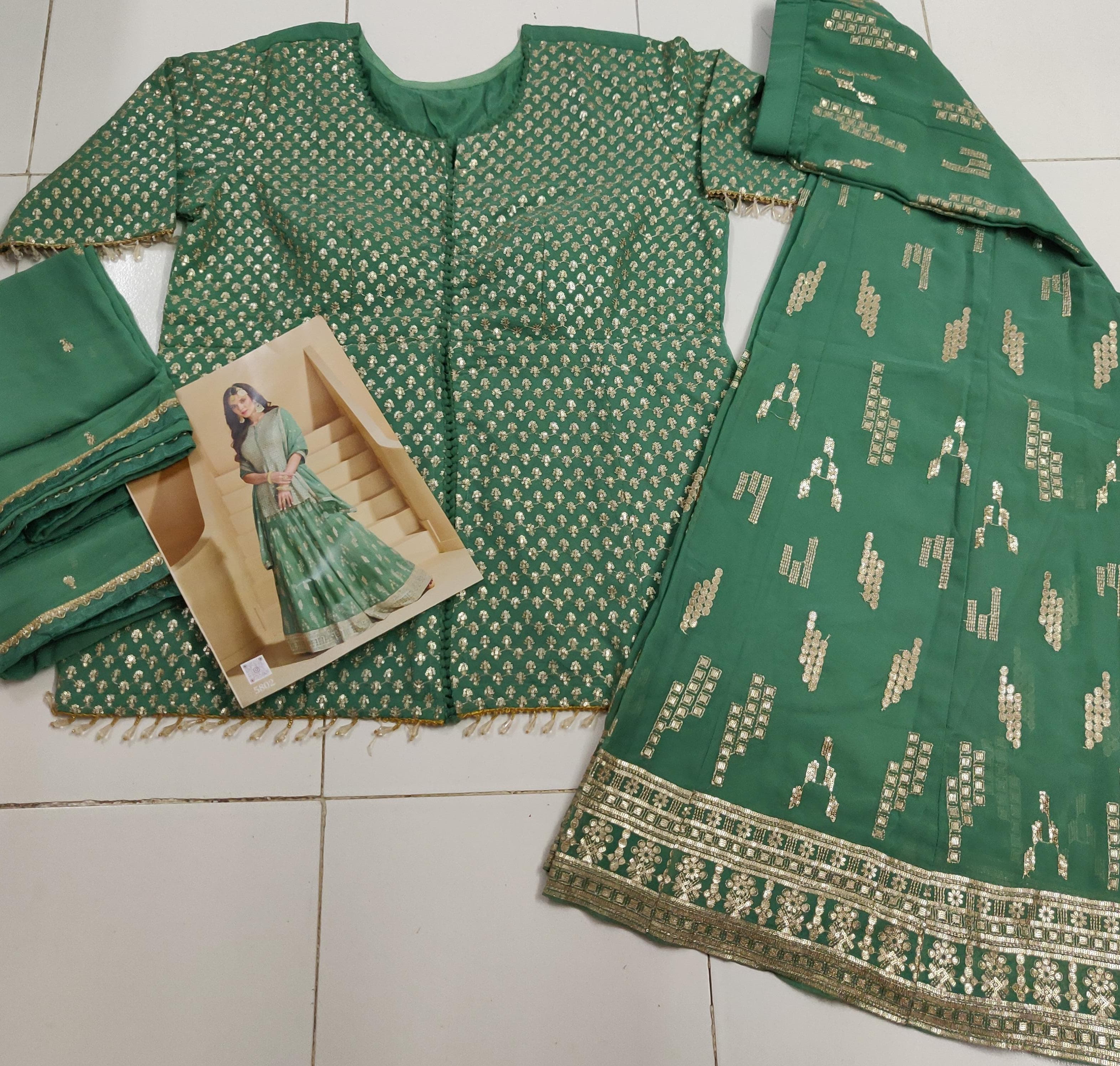 Traditional Real Georgette With Heavy Embroidery Work Salwar Suit