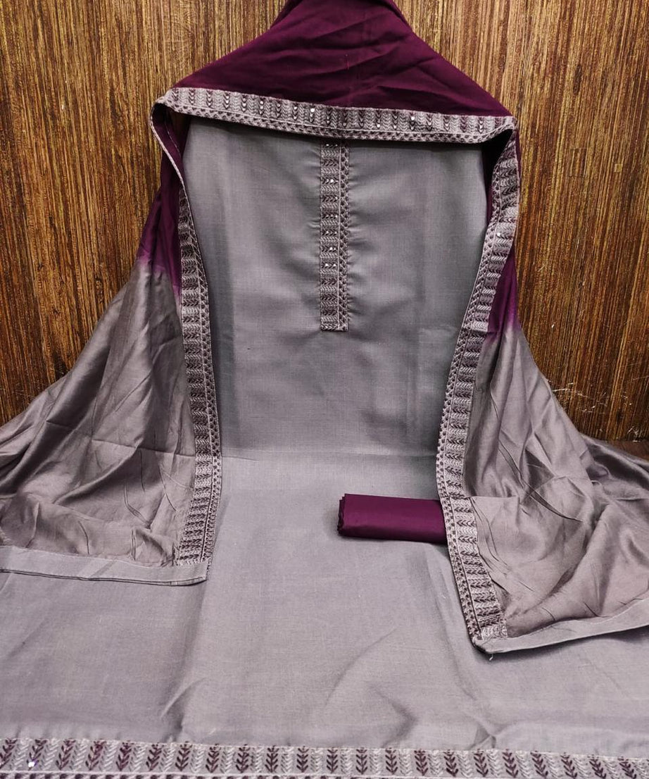 Women's Slub Cotton Tie Work Wedding Festival Wear Top Bottom & Dupatta