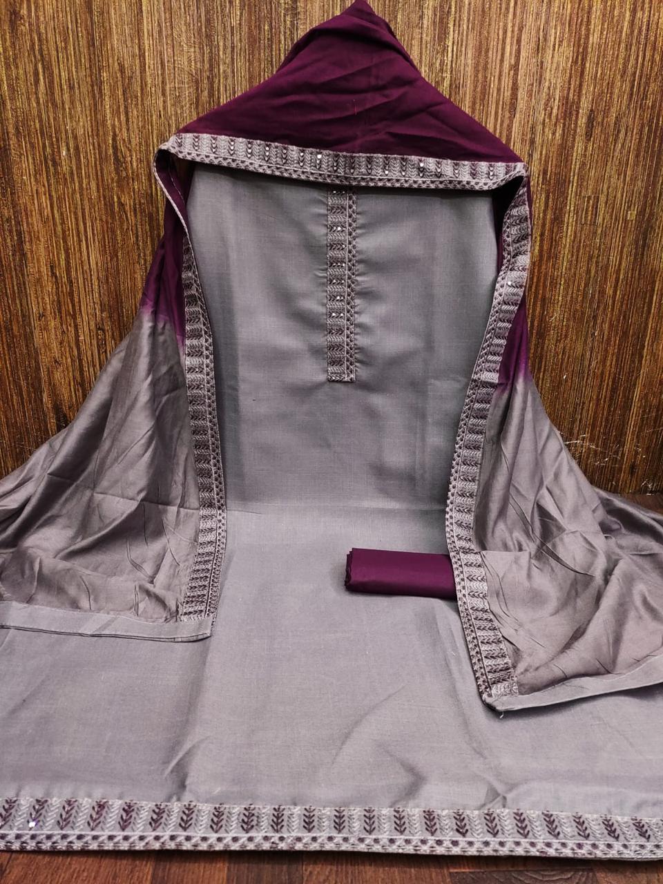 Women's Slub Cotton Tie Work Wedding Festival Wear Top Bottom & Dupatta