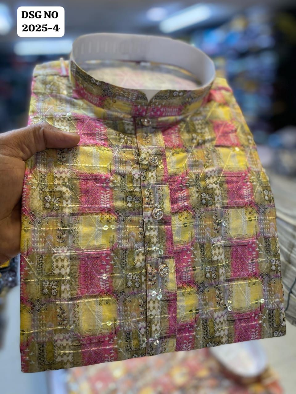 Men's Full Stitched Designer Traditional Wear Linen Kurta Pajama Set