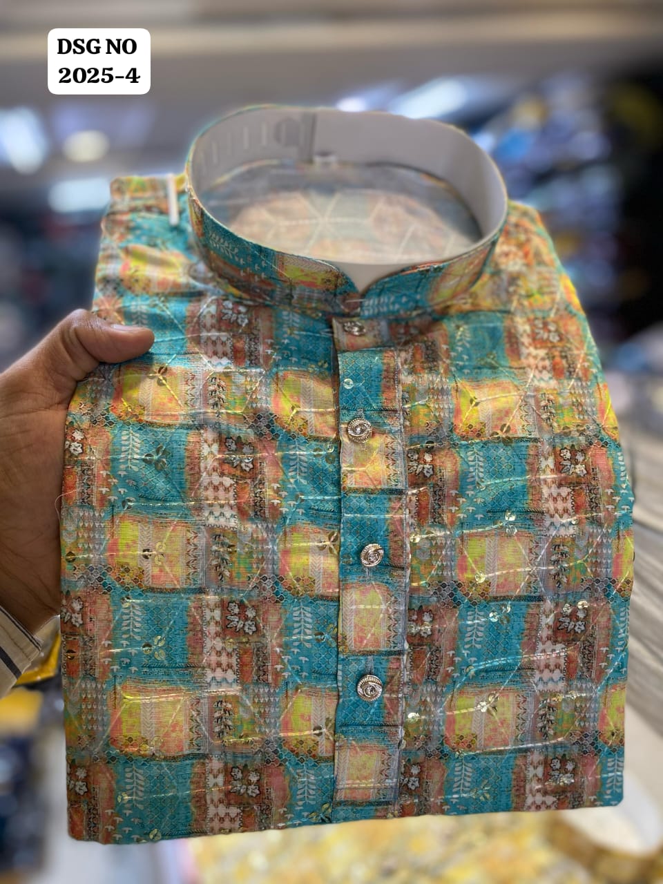 Men's Full Stitched Designer Traditional Wear Linen Kurta Pajama Set