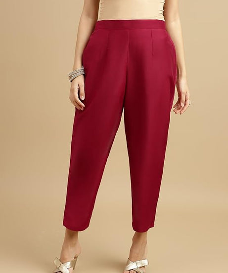 Roman Silk Traditional Maroon Embroidered Wedding Wear Top Bottom& Dupatta