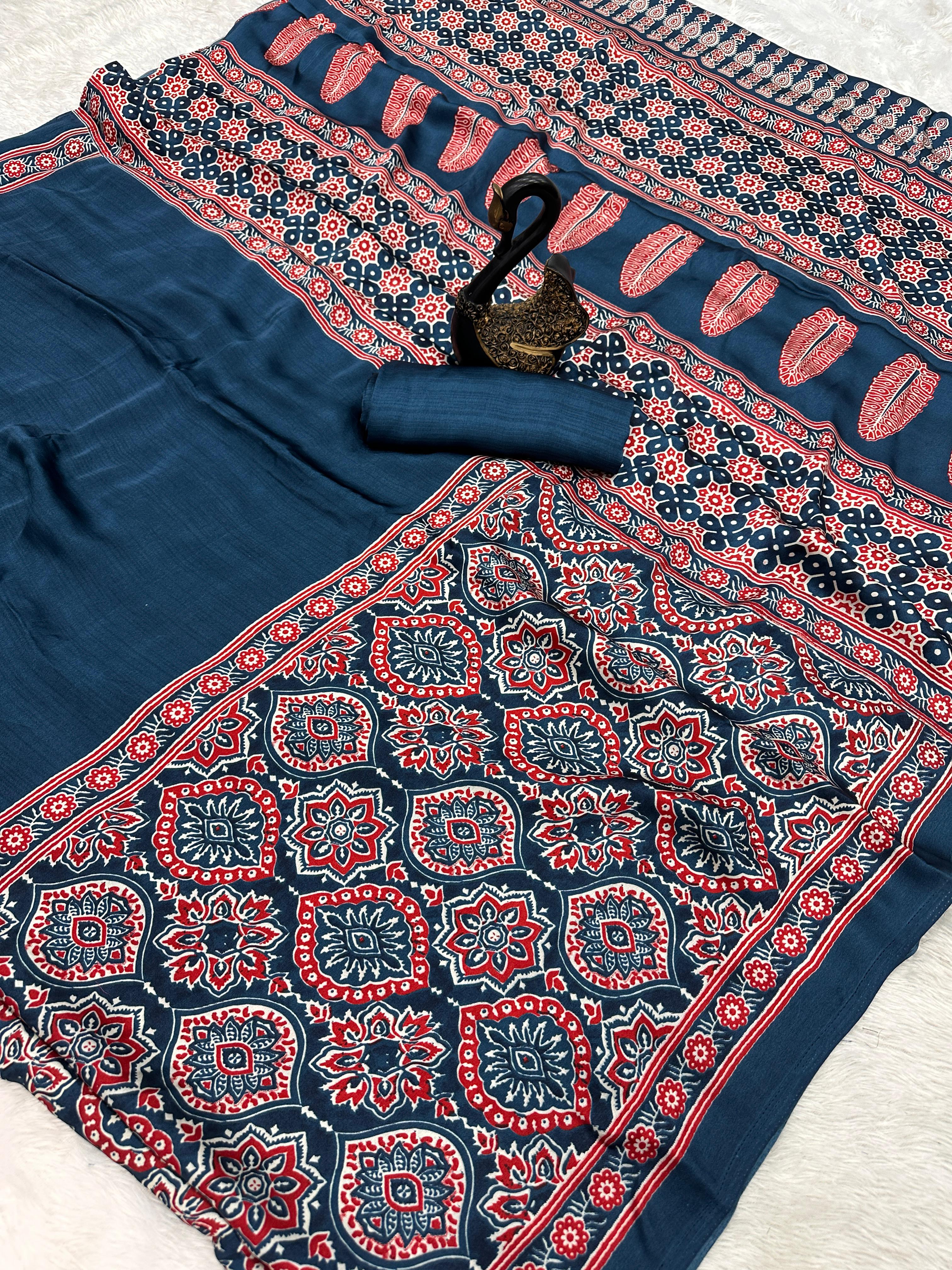 Lagdi Pure Gajji Soft Silk Saree, Beautiful Simple Sari With Blouse