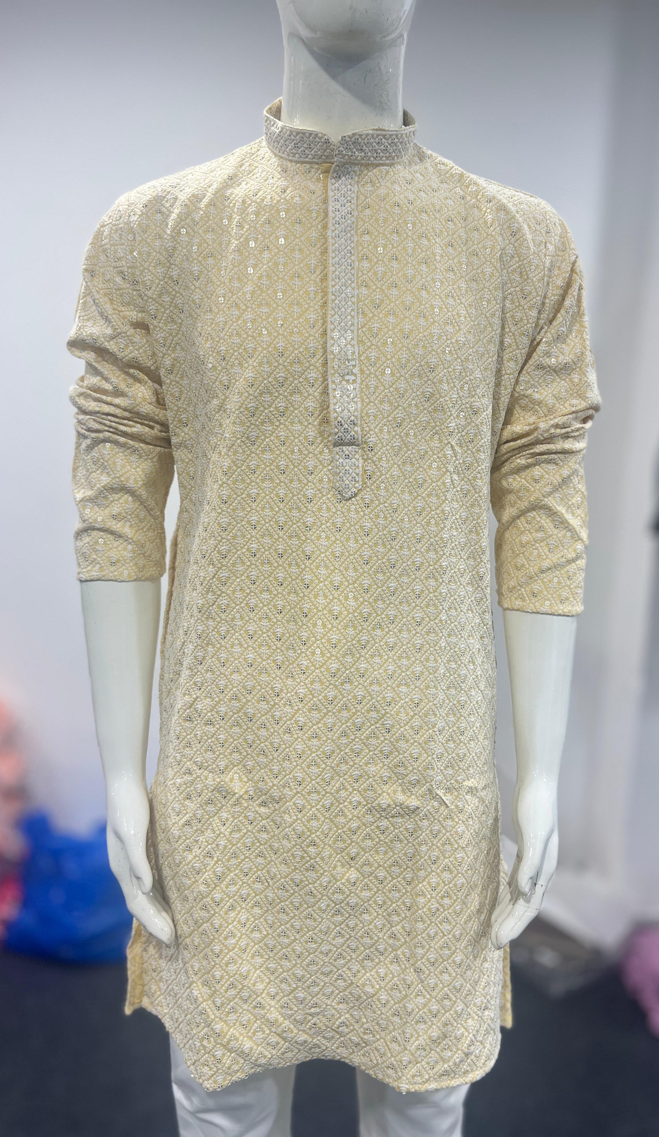 Heavy Rayon Designer Traditional Wear Kurta With Pajama Set For Men's