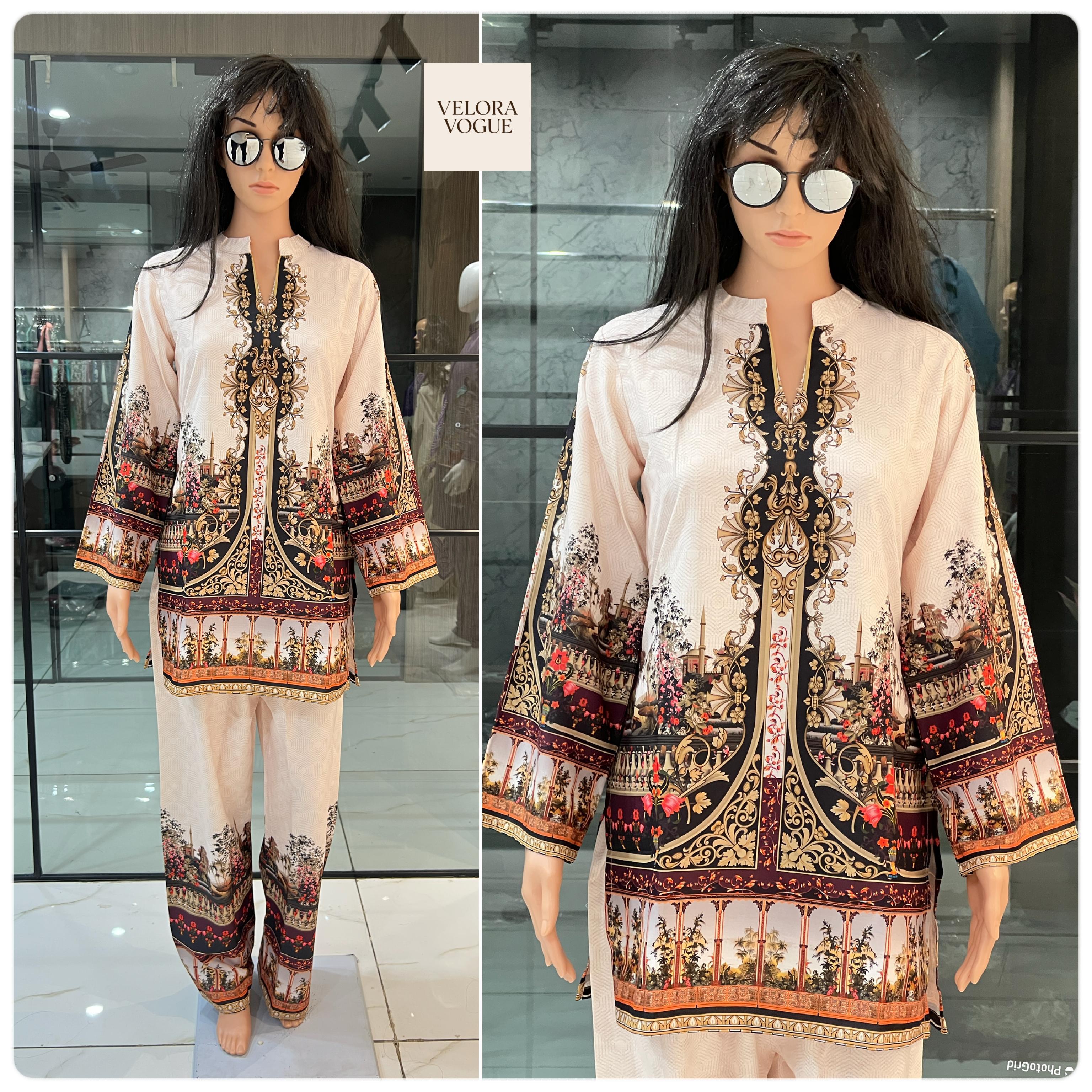 Poly-Linen Beautiful Co-ord Set For Women's ,Party Wear Co-ord Set