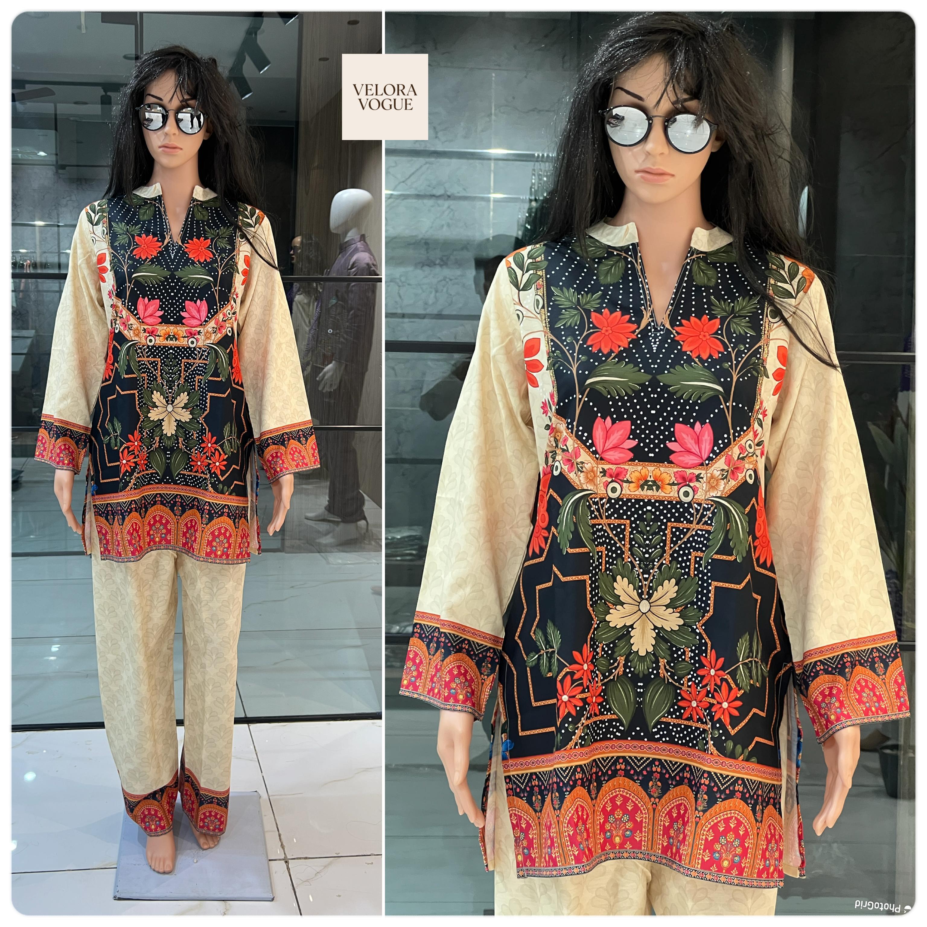 Poly-Linen Beautiful Co-ord Set For Women's ,Party Wear Co-ord Set