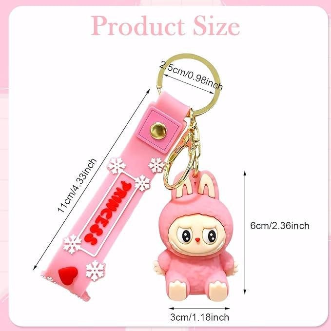 Labubu-Inspired Cute Character Keychain – Collectible Mini Bag Charm for Gifts