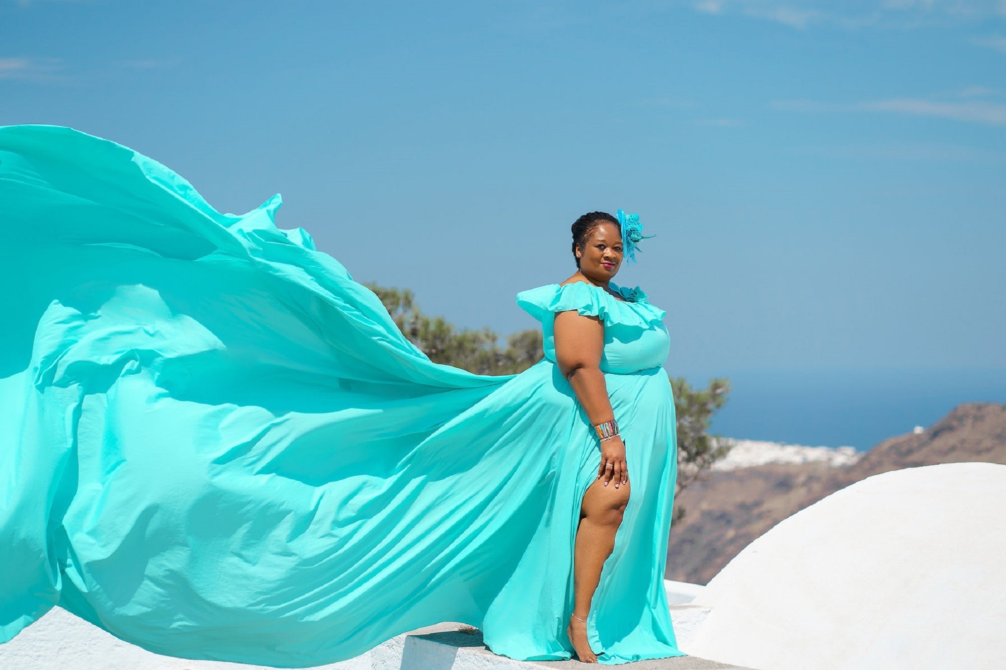 Off Shoulder Long Flying Dress | Flying Dress for Photoshoot