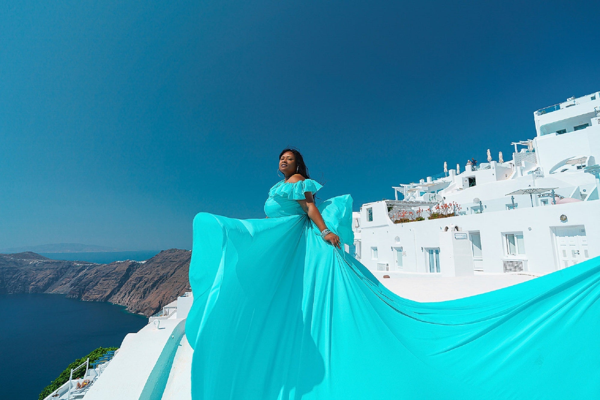 Off Shoulder Long Flying Dress | Flying Dress for Photoshoot