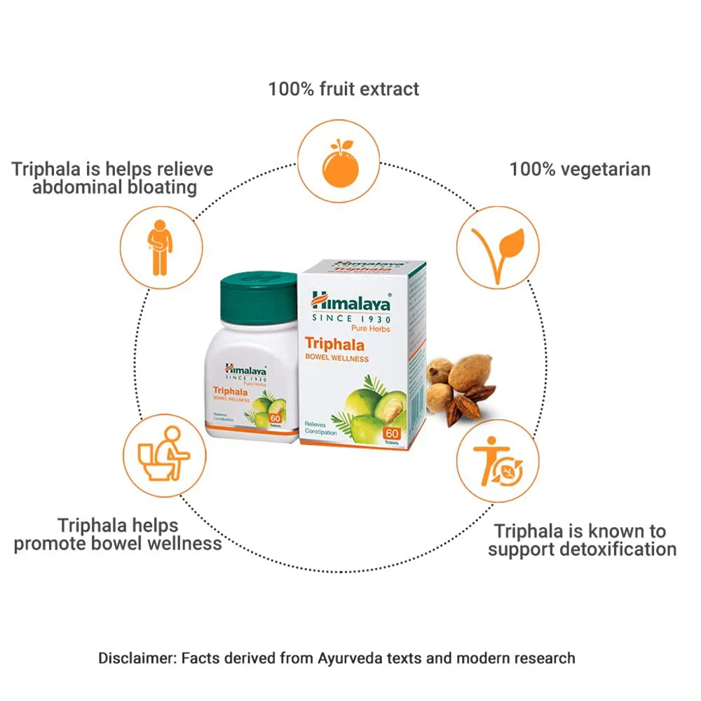 Himalaya Triphala – 60 Botanical Tablets