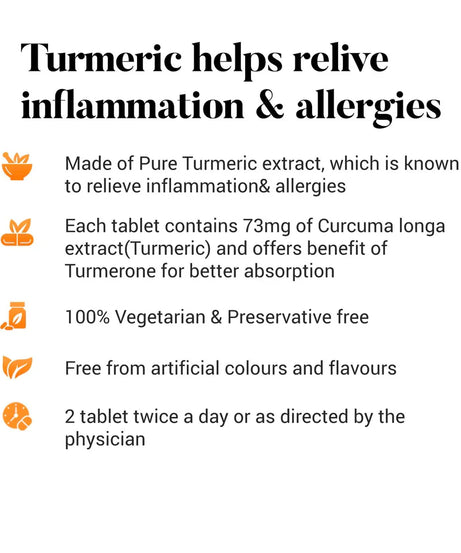 Himalaya Curcuma Longa Herbal Tablets – 60 Count