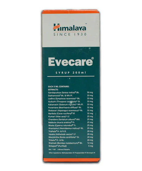 Himalaya Herbals - Evecare Syrup -200 ml