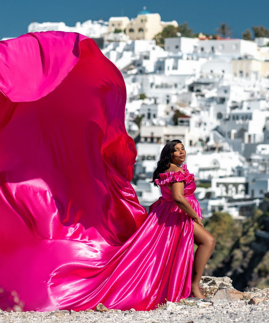 Long Flying Dress | Flying Dress for Photoshoot | Long Train Dress