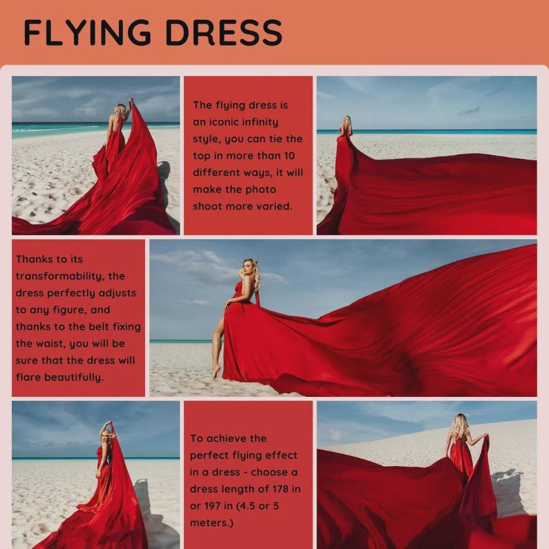Polka Dot Flying Dress for Women Long Flowy Beach Photoshoot Gown