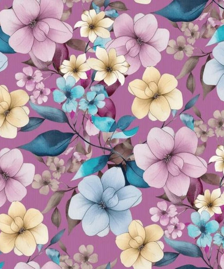 Purple Floral Flying Dress for Women Elegant Maxi Gown with Long Train for Photoshoots & Special Events