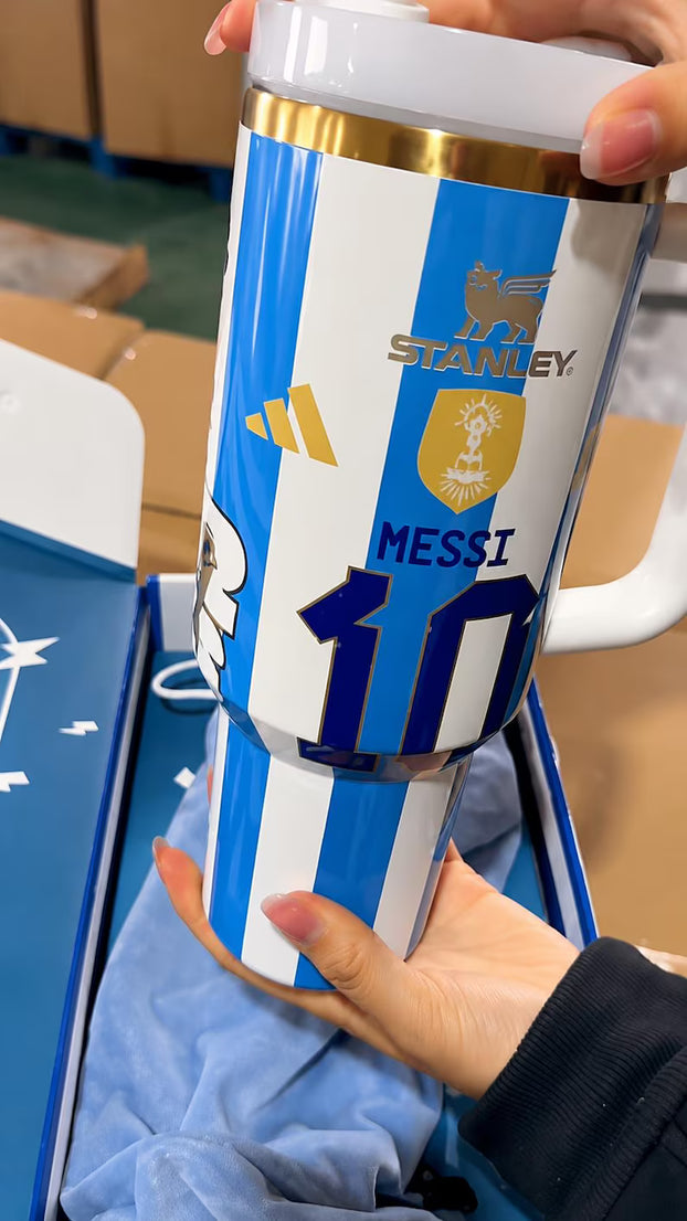 Cristiano Ronaldo Portugal Stadium Tumbler Double Wall Insulated Coffee Cup