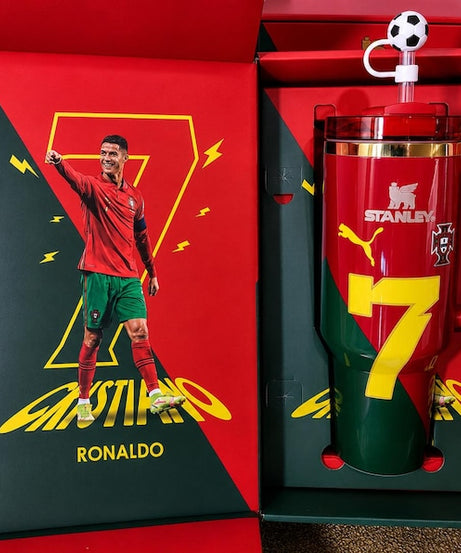 Cristiano Ronaldo Portugal Stadium Tumbler Double Wall Insulated Coffee Cup