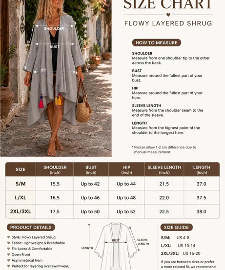 Women’s Linen Kimono Cover Up, Gray Beach Cardigan, Boho Tassel Shrug, Loose Fit Resort Wear (V)