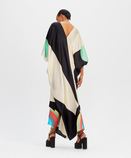 Women's Soft Satin Silk Kaftan, Chic and Lightweight Women's Caftan