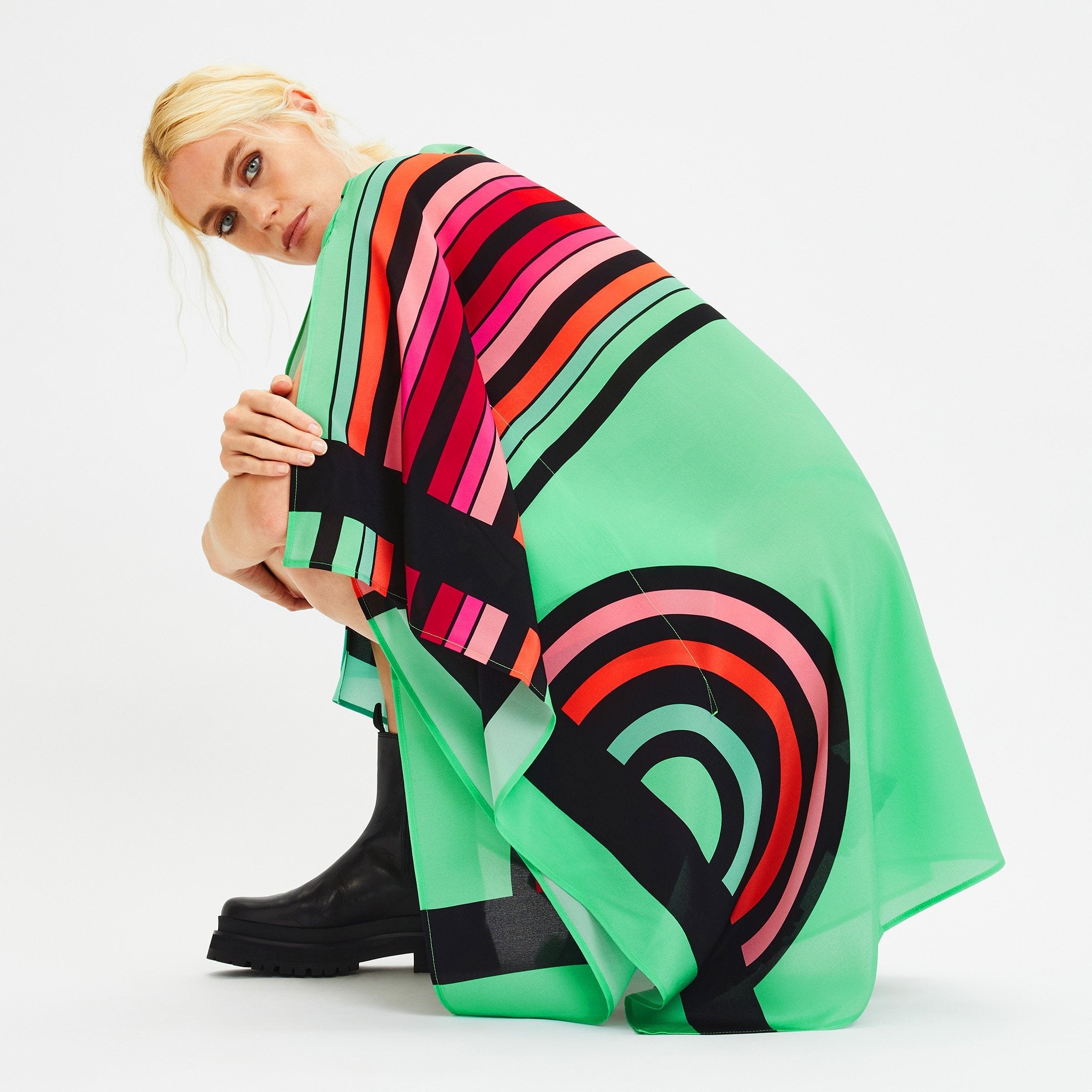 Chelsea Georgette Kaftan - Flowing Lightweight Evening Wear Caftan