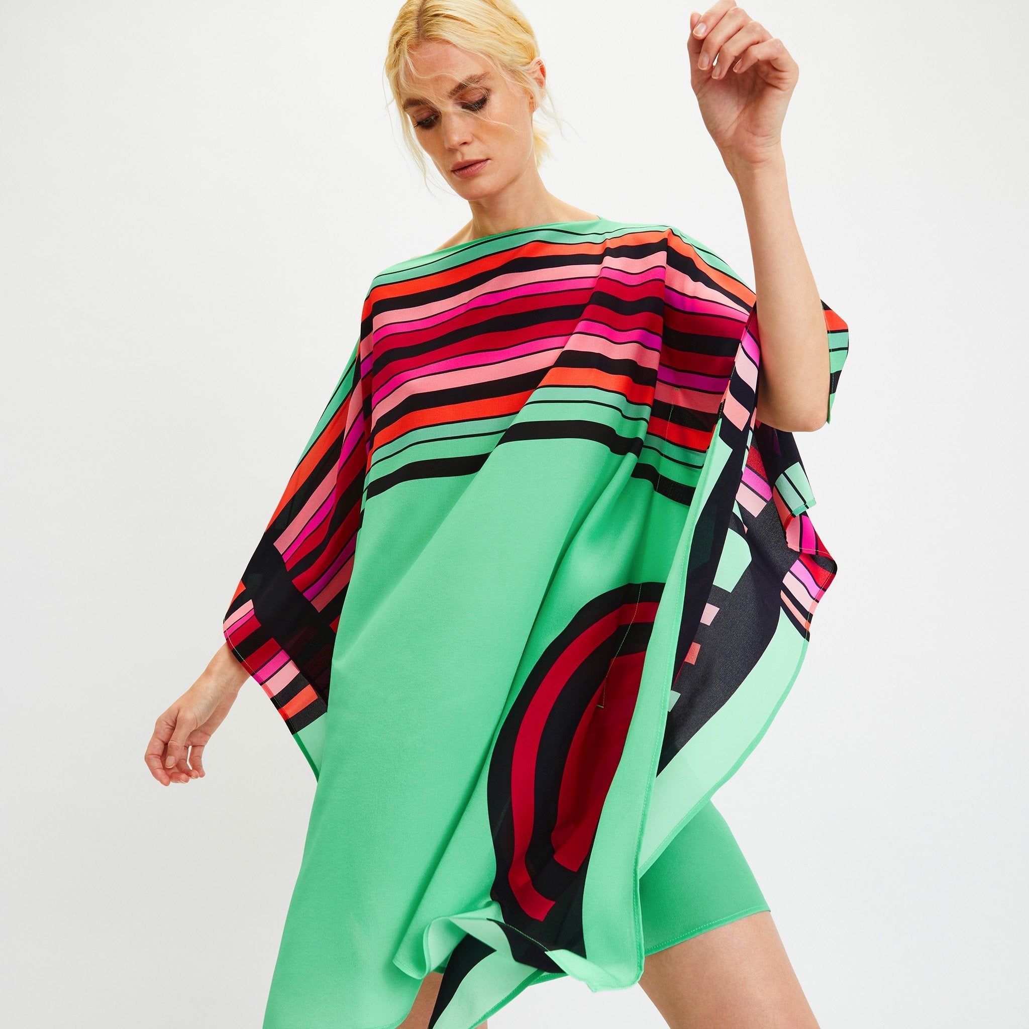 Chelsea Georgette Kaftan - Flowing Lightweight Evening Wear Caftan