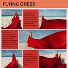 Purple Flying Dress for Photoshoot - Satin Flying Dress - Infinity Long Dress