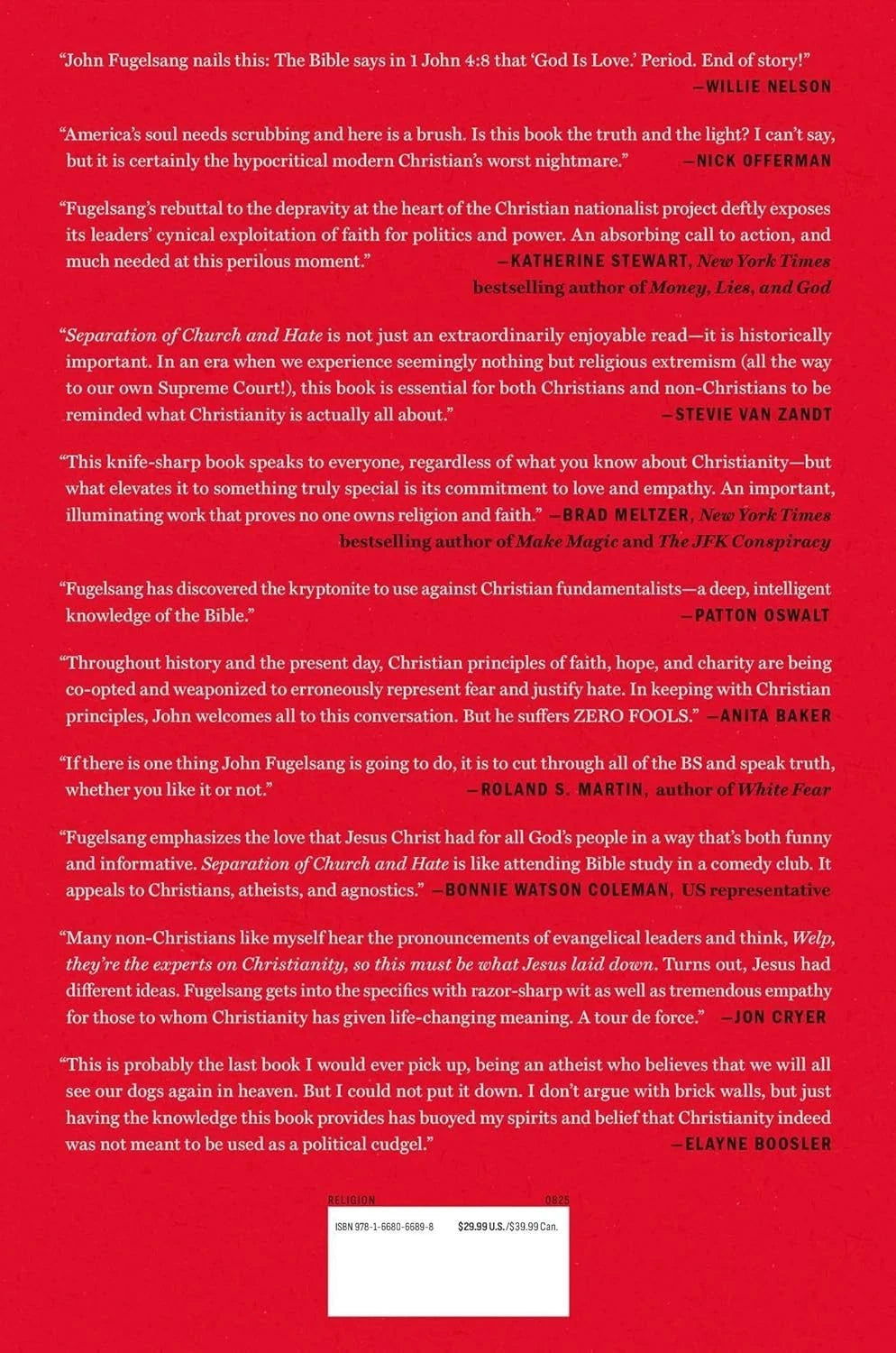 Separation of Church and Hate: paperback