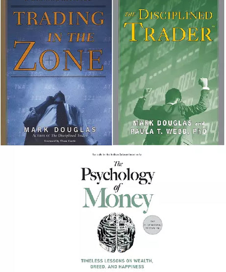 Trading in Zone Disciplined Trader & psychology of money books set -paperback