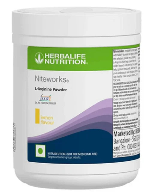 Herbalife Niteworks Lemon Flavor L-Arginine Supplement Powder – 300g