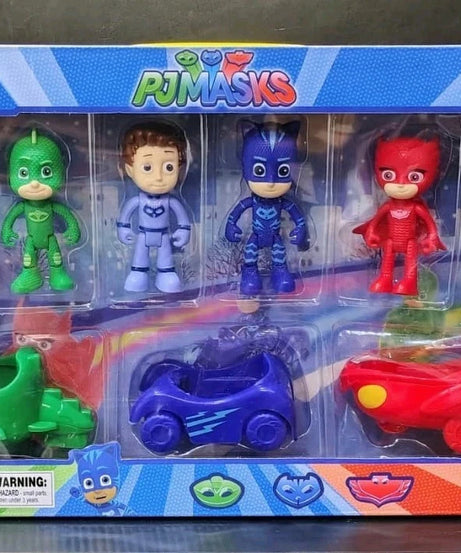Cartoon Superhero PJ Masks Toy Set