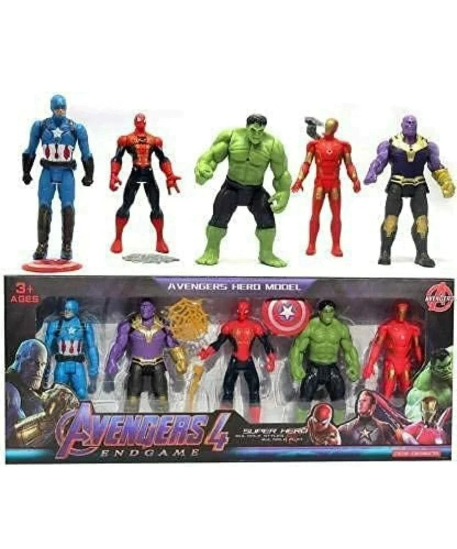 Avengers Superhero Action Figure Toy Set of 5