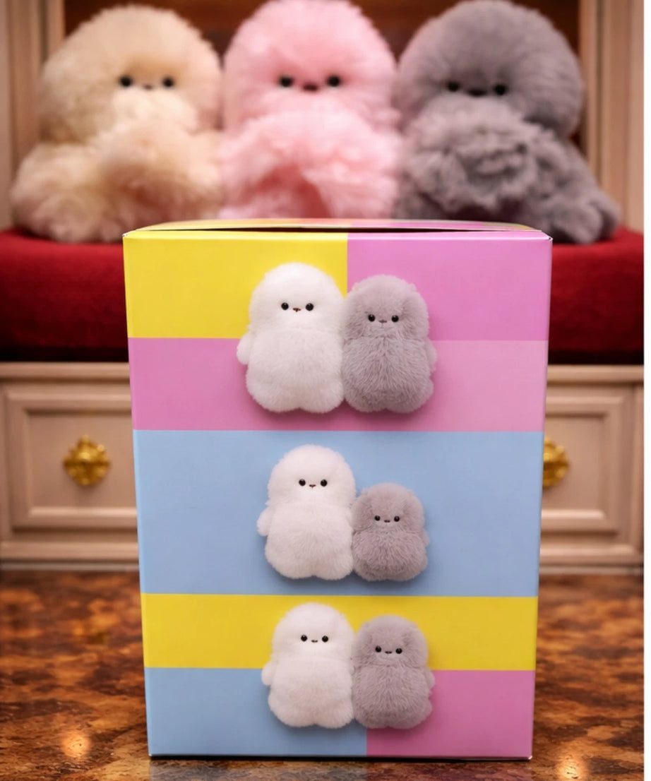 Mirumi Interactive Robot Bag Charm Plush Toy – Cute Motion Sensor Shy Robot Clip
