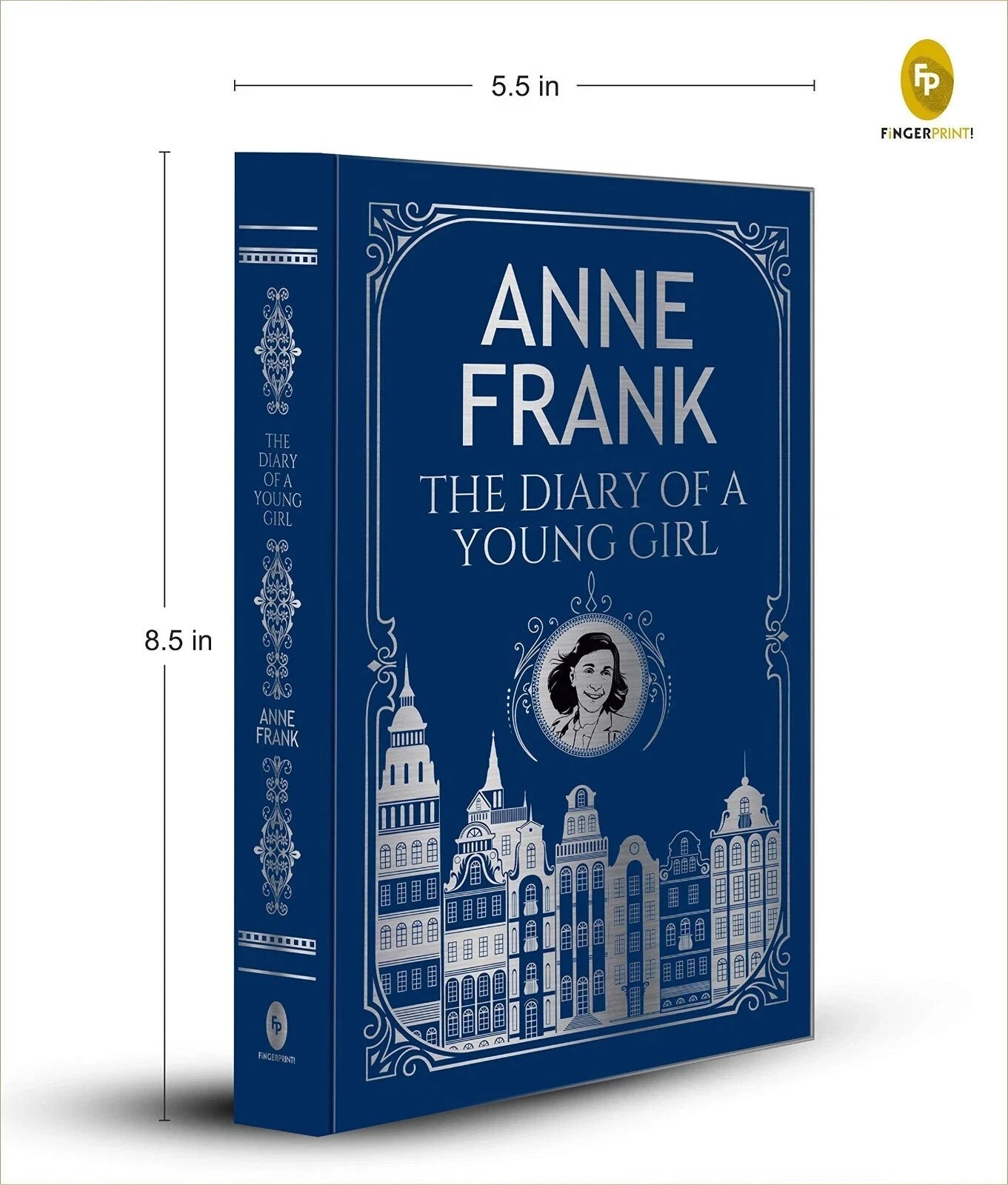 FREE SHIPPING-The Diary of A Young Girl by Anne Frank (Deluxe Hardbound Edition)