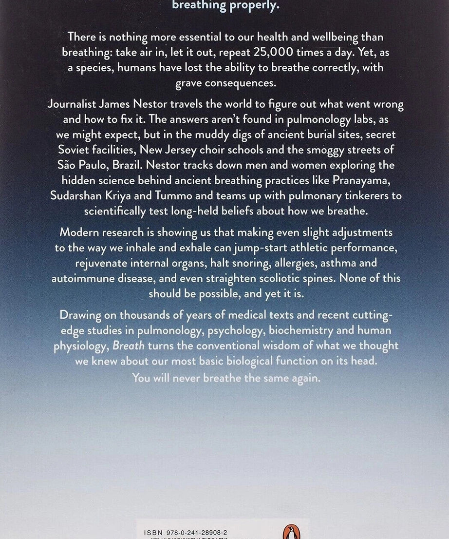 Breath: The New Science of a Lost Art By James Nestor NEW Paperback 2021